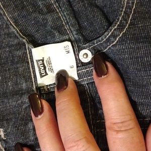 Levi's 577 loose cropped blue jeans Sz 6